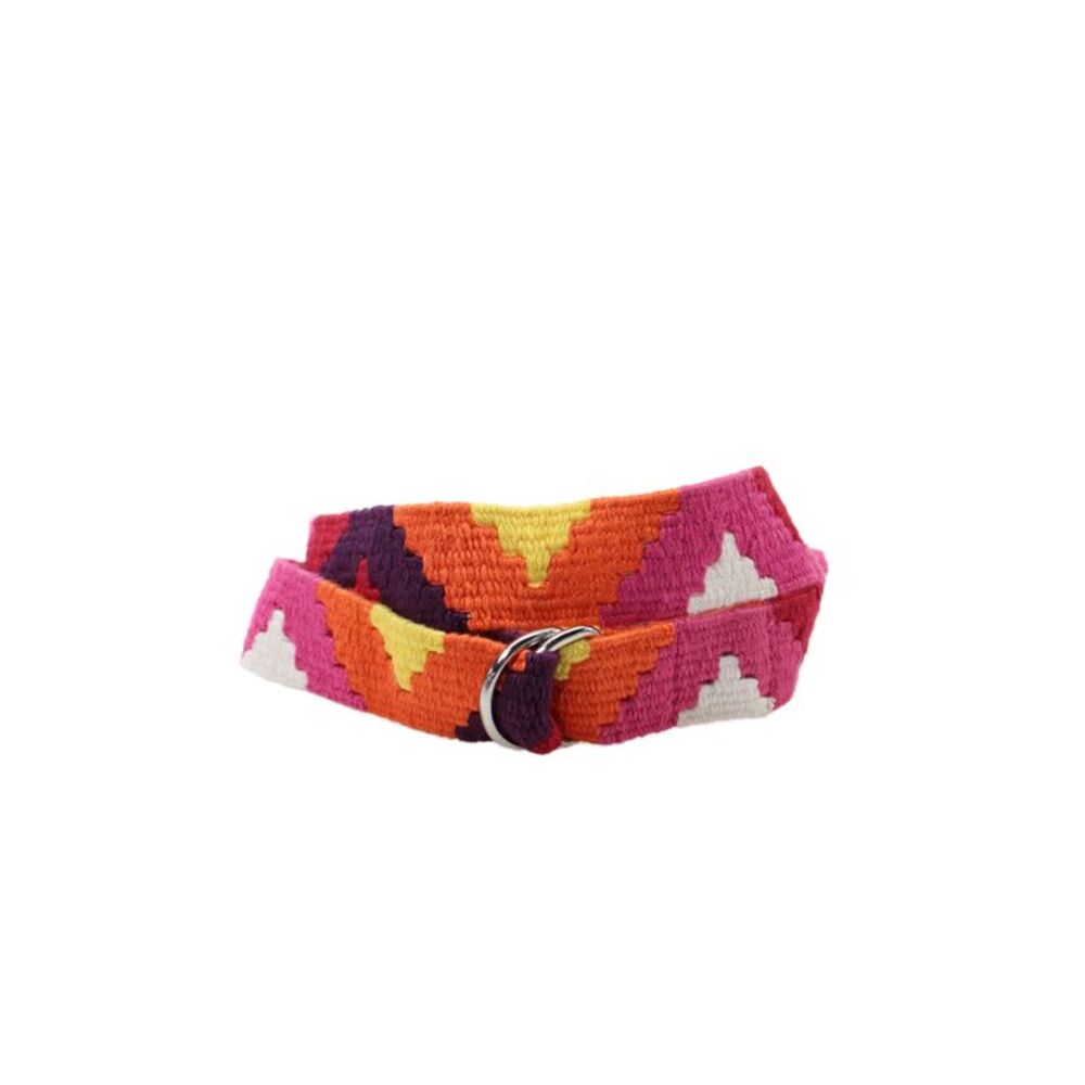 Xirena Womens Cotton Blend Geometric Print Belt Multicolor Size M/L